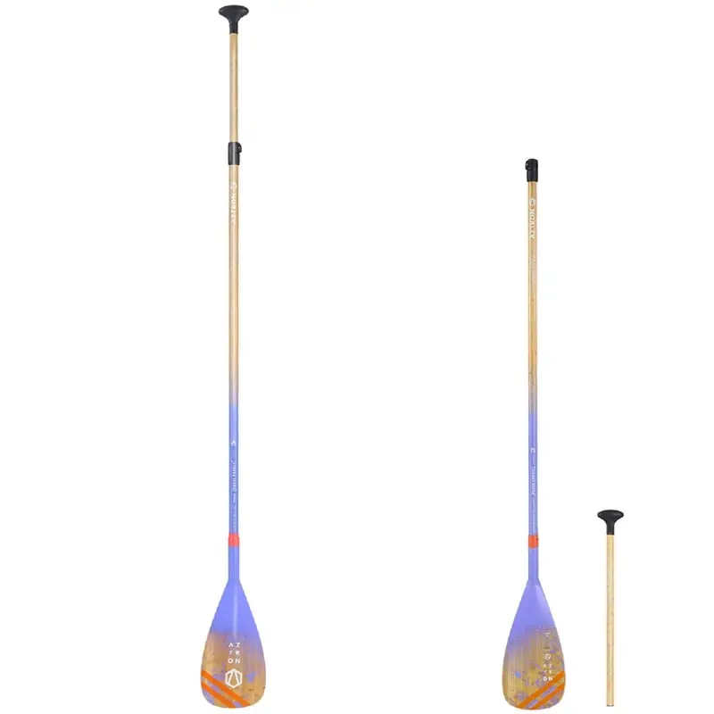 Meilleure Vente Pagaie SUP Aztron Phase 70% carbone Bamboo 2P