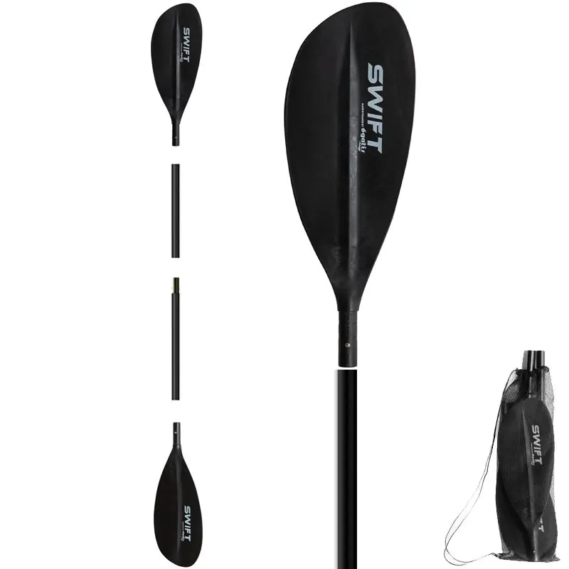 Soldes Pagaie kayak Egalis Swift – fibre carbone – 4 parties – 220 cm