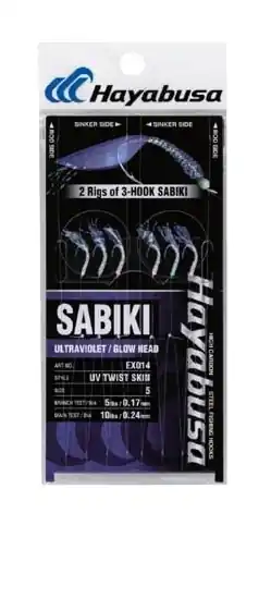 Bas de ligne Hayabusa Sabiki EX014 – n°8 Commander Vite