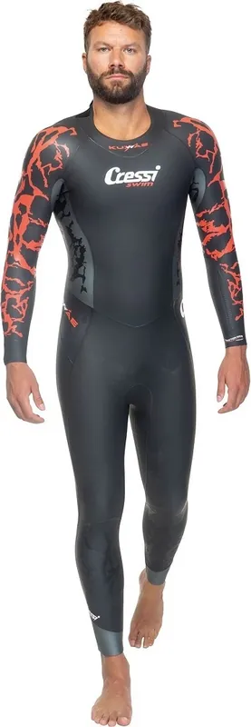 Combinaison de nage Cressi Kuwae – Homme – Noir /Rouge Vente Flash
