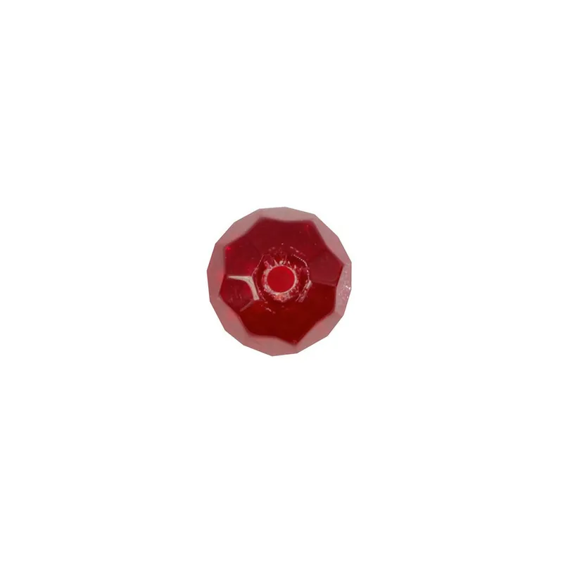 Soldes 10 perles Glass Bead rouge 10mm Scratch