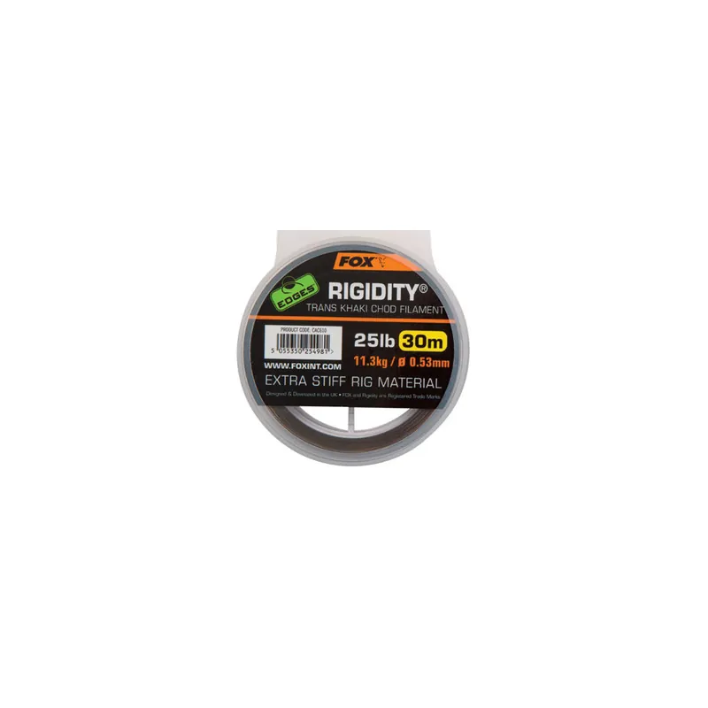 Fil spécial Chod carpe Fox Rigidity Filament Khaki 25lb Must-Have