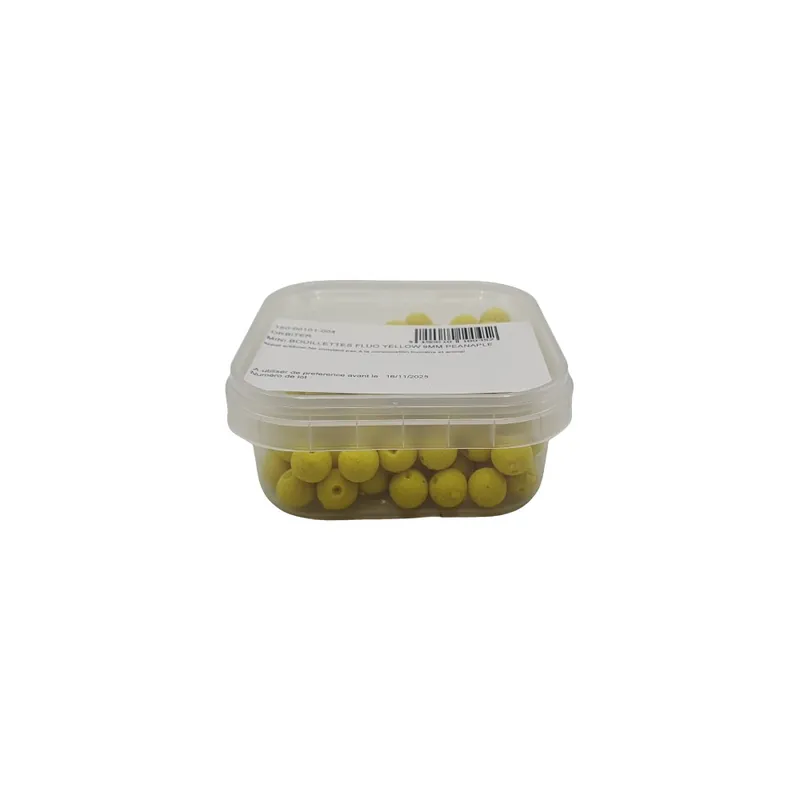 Mini Bouillettes Percées Fluo Yellow 9Mm Peanaple Orbiter Affaire À Saisir