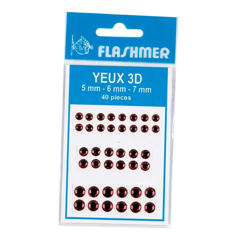 Livraison Express Pochette 40 yeux 3d rouge – 5/6/7mm Booyah