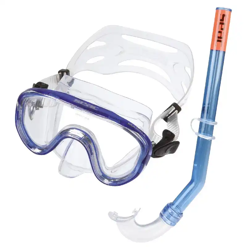 Commander Maintenant Kit Masque Tuba Snorkeling Seac Marina Pink Junior 4-8 ans
