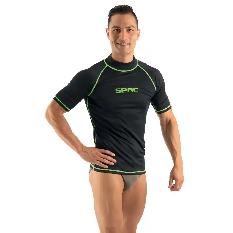Vente Flash Rash guard Seac sub Homme T-sun Short - Noir