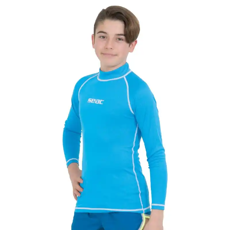 Solde Rash guard Seac sub Garçon T-sun Long - Bleu Clair