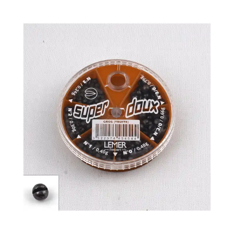 Certifié Boite 6 cases Super doux gros (n°3/0 à 3) Lemer
