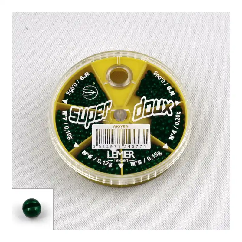Boite 6 cases Super doux moyen vert (n°4 à 9) Lemer Usine Directe