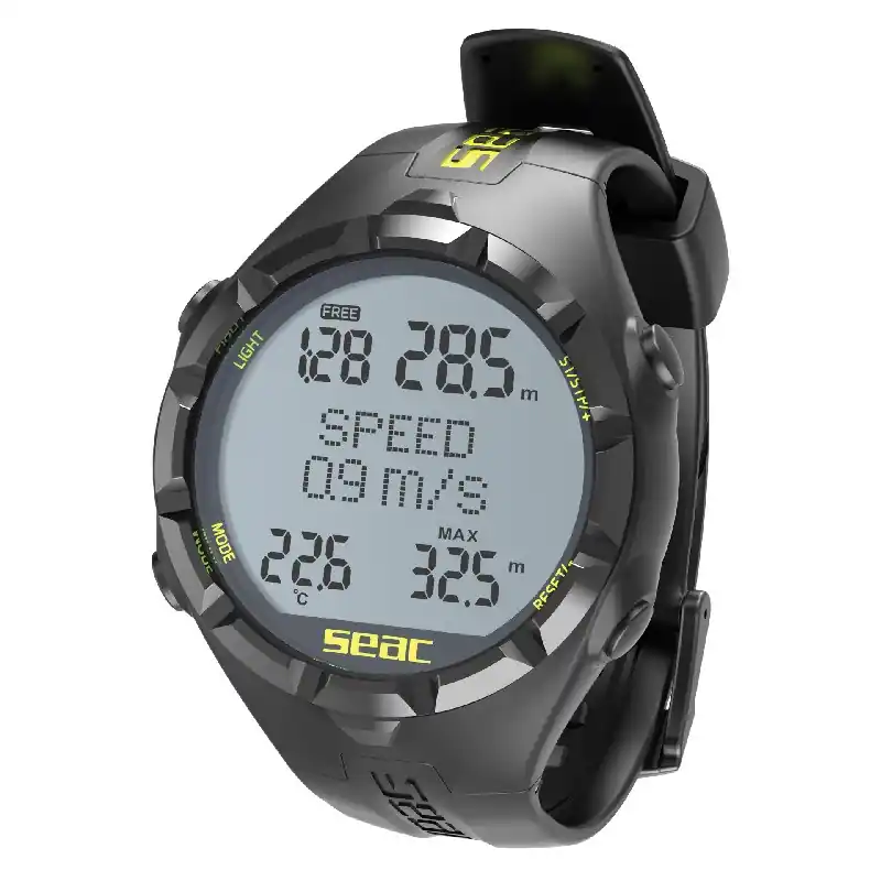 Authentique Ordinateur Seac sub Apnea HR – Noir/Jaune