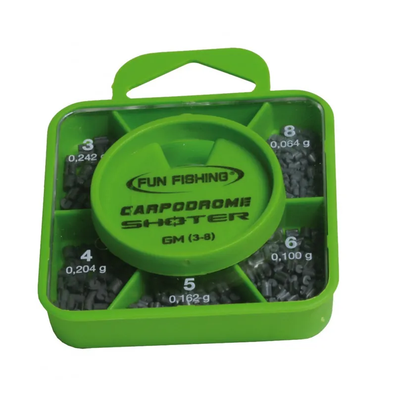 Shoter Box gm plombs n°3,4,5,6,8 Fun fishing Expédition Rapide