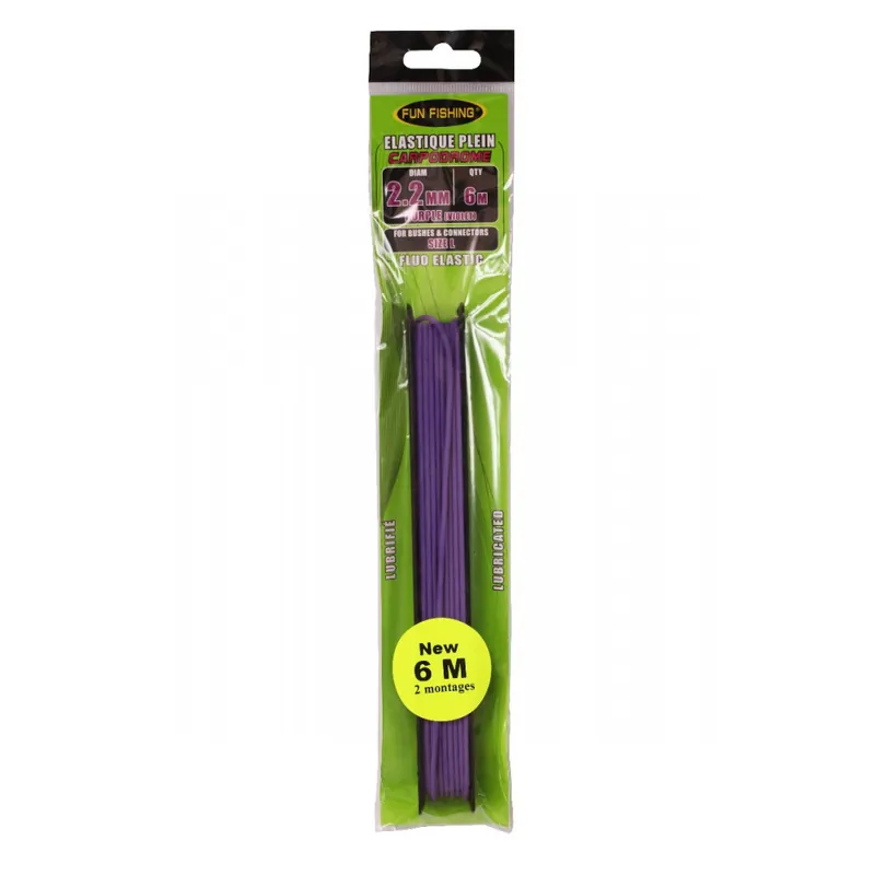 Remise Elastique plein 6m violet Fun fishing