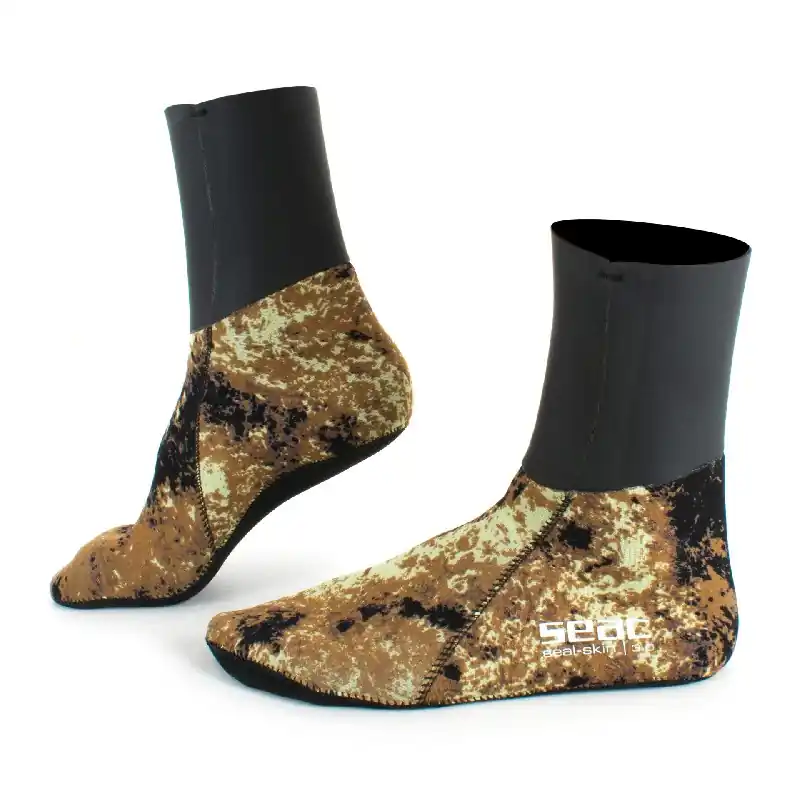 Chaussons Seac sub Seal Skin Camo Marron - 3 mm Offre Du Jour
