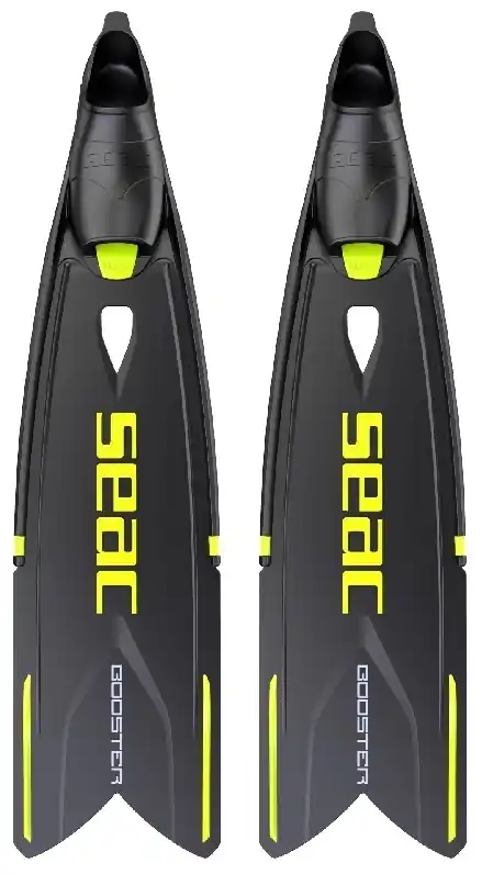 Palmes Seac sub Booster Noir/Jaune Réduction