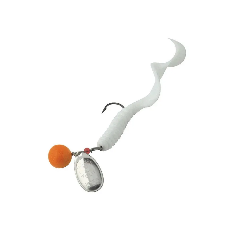 Mepps cuillère Aglia Spinflex Orange Twist blanc mepps Réduction
