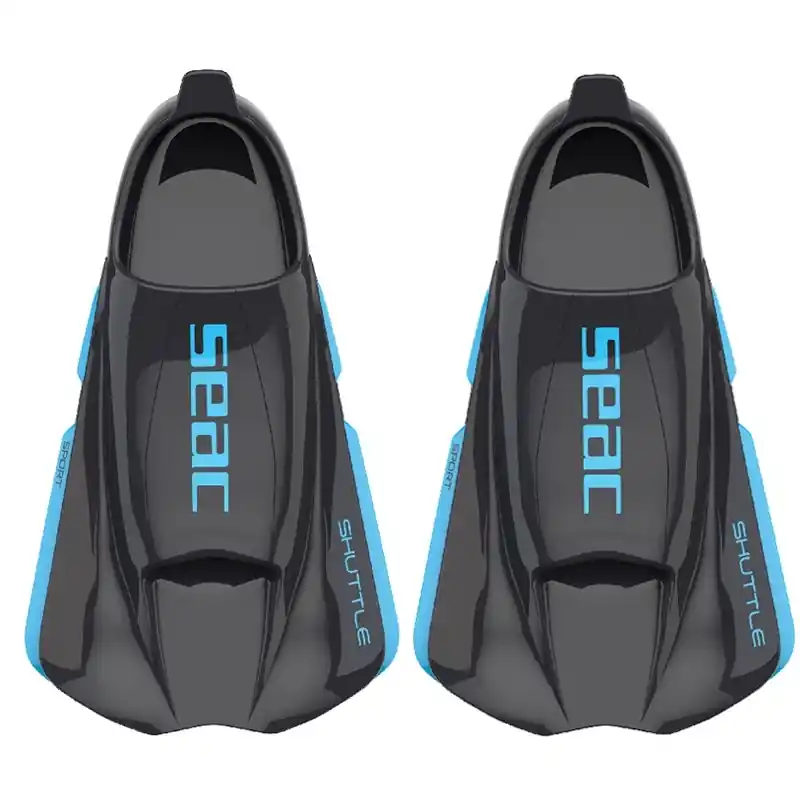 Promotion Palmes de natation Seac sub Shuttle Power - Noir/turquoise