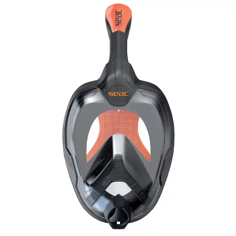 Masque intégral Seac sub Unica MD - Noir/Orange - Junior Affaire À Saisir
