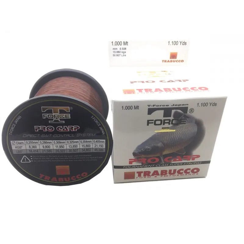 Offre Du Jour Nylon carpe t-force Pro carpe 1000m Trabucco