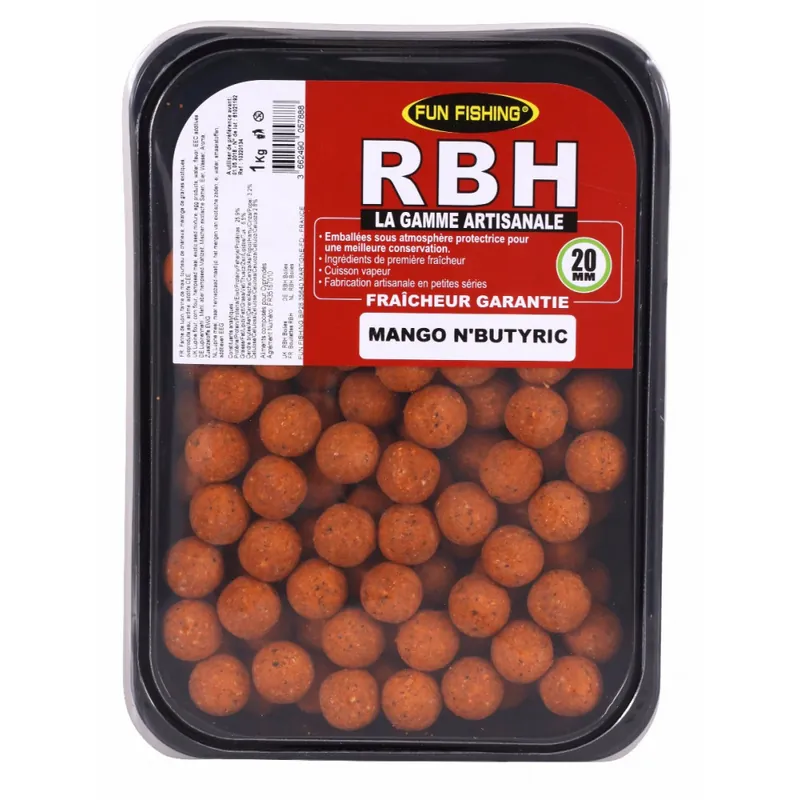 Rbh Boilies 800gr Mango n’butyric Prix Choc