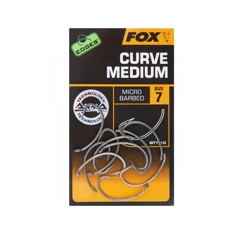 Livraison Express Hameçon carpe Edges Armapoint curve Shank Medium Fox