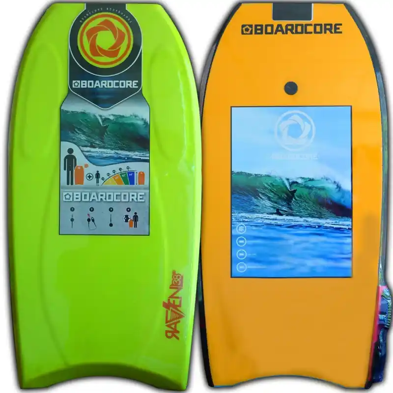 Bodyboard Boardcore Raven Vert/Orange 44 Nouveauté