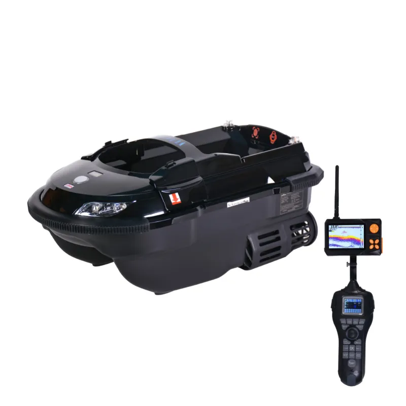 Expédition Rapide Bateau Amorceur Boatman Vulcan PRO V2 Noir – GPS + Sondeur