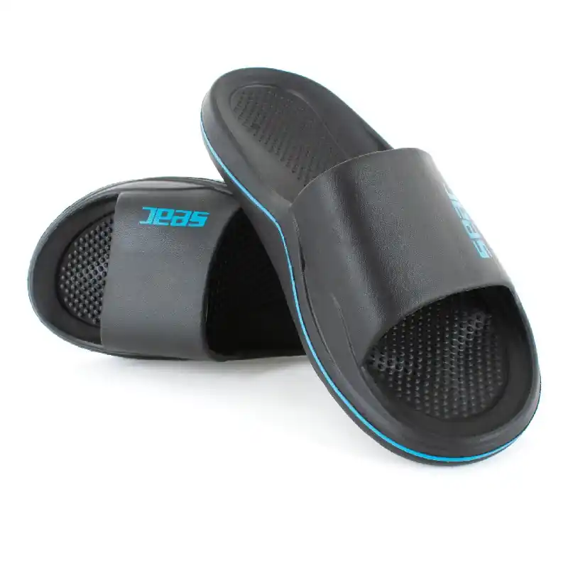 Claquettes Seac sub Caya Noir/Bleu Clair Prix Bas