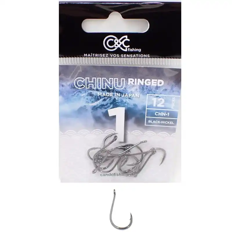 Hameçon Simple C&C Fishing Chinu Ringed Quantité Limitée