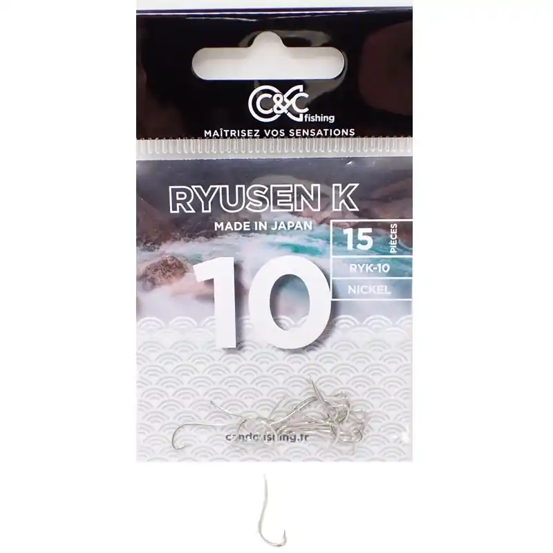 Promotion Hameçon Simple C&C Fishing Ryusen Nickel K