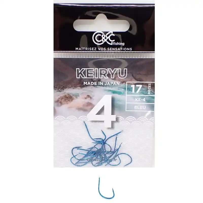 Commande En Gros Hameçon Simple C&C Fishing Keiryu Bleu – n°6