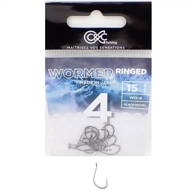 Hameçon Simple C&C Fishing Wormer Ringed – n°8 Satisfait Ou Remboursé