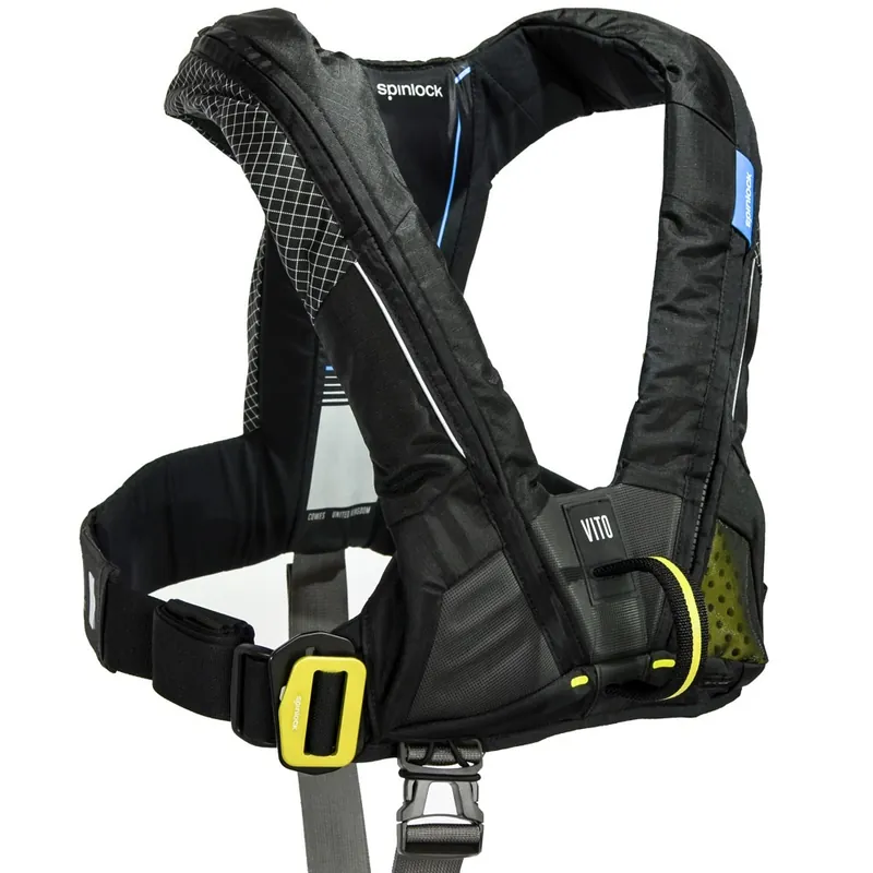 Nouvelle Collection Gilet gonflable Spinlock Vito hydrostatique Hammar 275N Noir + Harnais