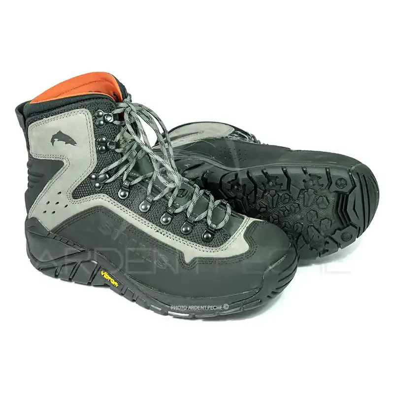 Meilleure Vente Chaussures de wading SIMMS G3 Guide Boot Vibram Steel Grey