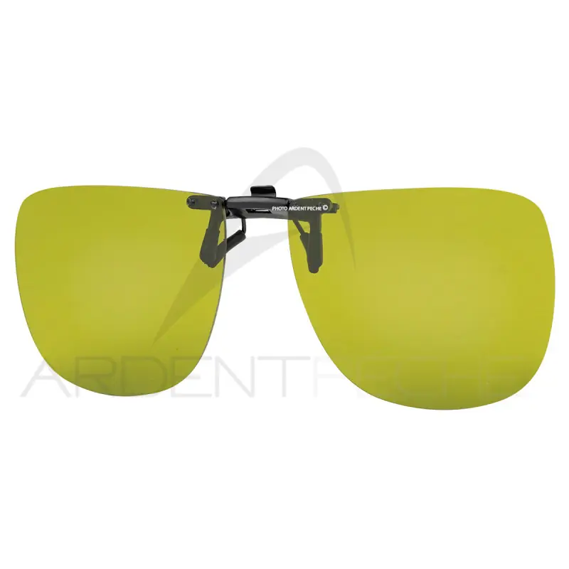 Vente Flash Clip lunettes COCOONS polarisants carré FLIP-UP jaune