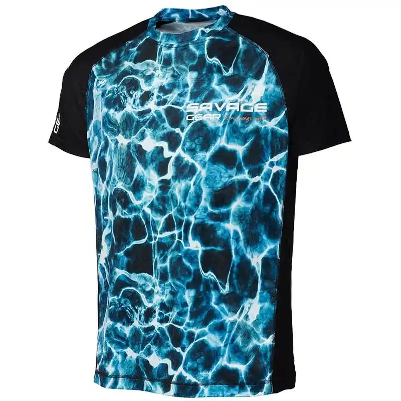Jusqu'à Épuisement Des Stocks T-Shirt Savage Gear Marin UV - Taille M