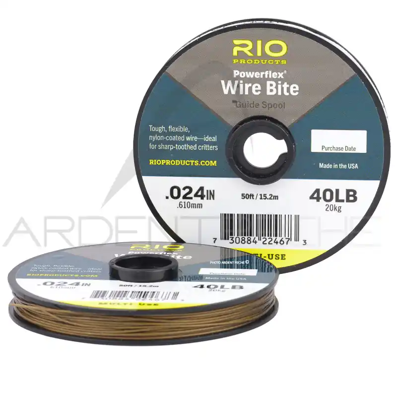Fils acier gainé RIO PowerFlex Wire Bite Populaire