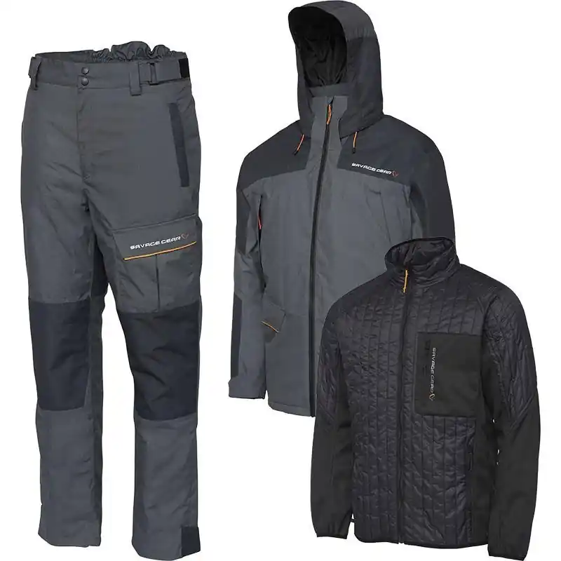 Ensemble veste et salopette Savage Gear Thermo Guard 3-Piece Suit Pas Cher