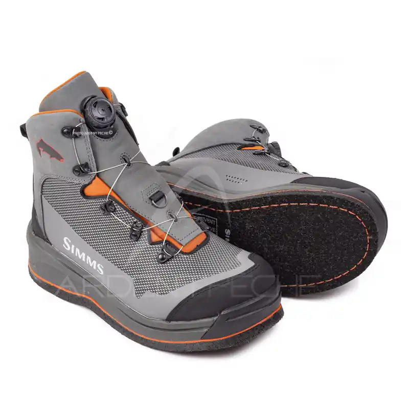 Chaussures de wading SIMMS Guide BOA Slate feutre Must-Have