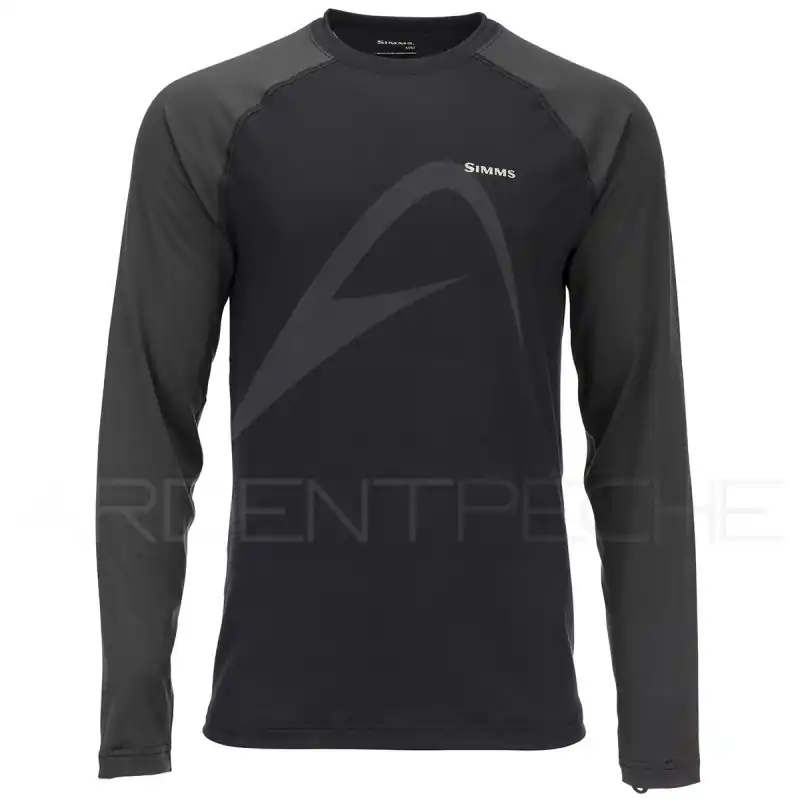 Nouvel Arrivage Sous-vêtement SIMMS Lightweight Baselayer Top Black