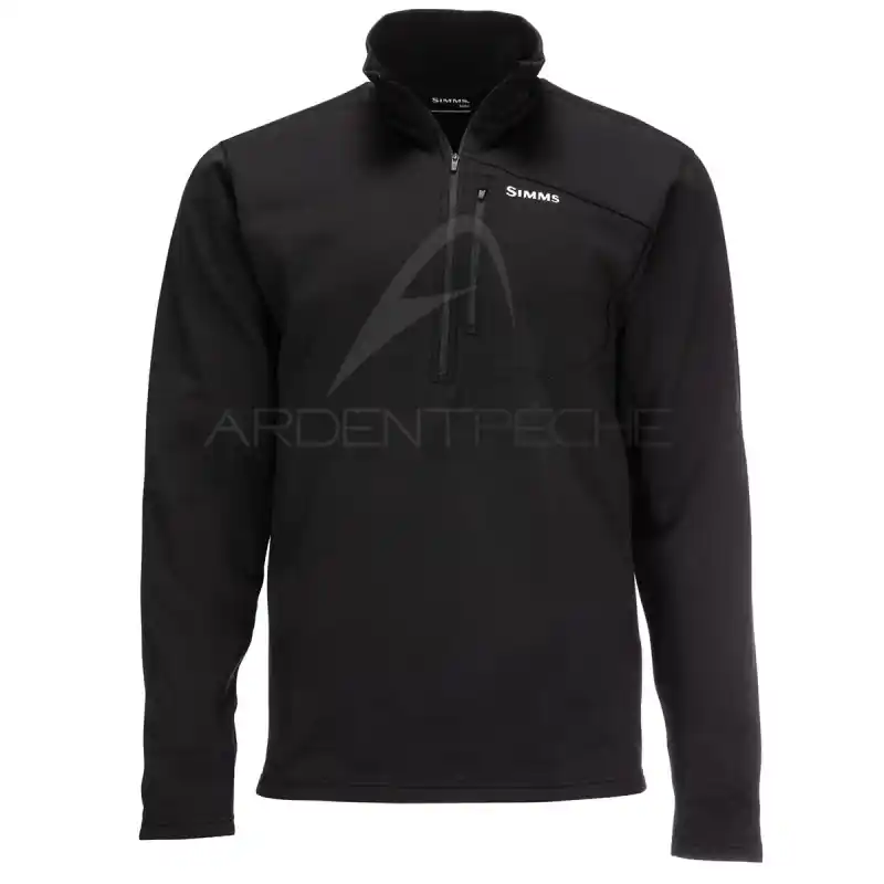 Solde Sous-vêtement SIMMS Thermal 1/4 Zip Top Black
