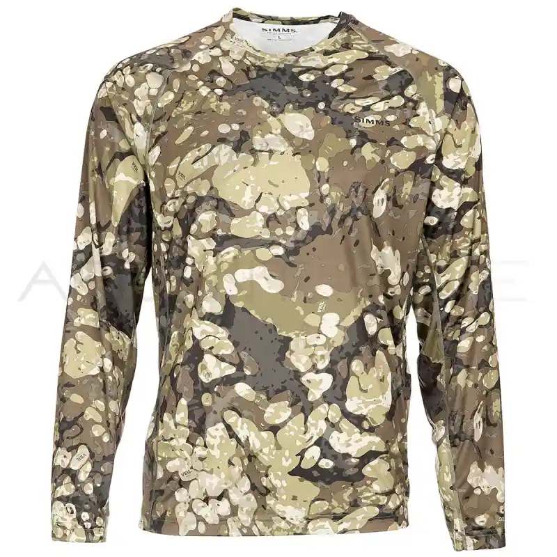 Tee shirt SIMMS Solarflex crewneck Prints riparian camo Acheter Direct