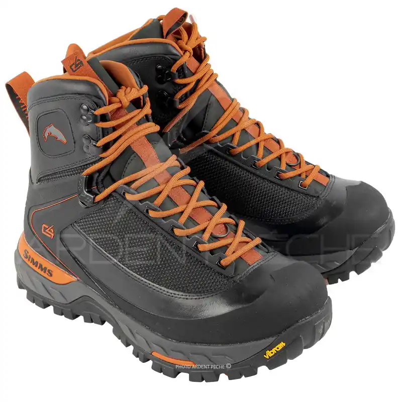 Chaussures de wading SIMMS G4 Pro Powerlock Carbon caoutchouc Paiement Sécurisé