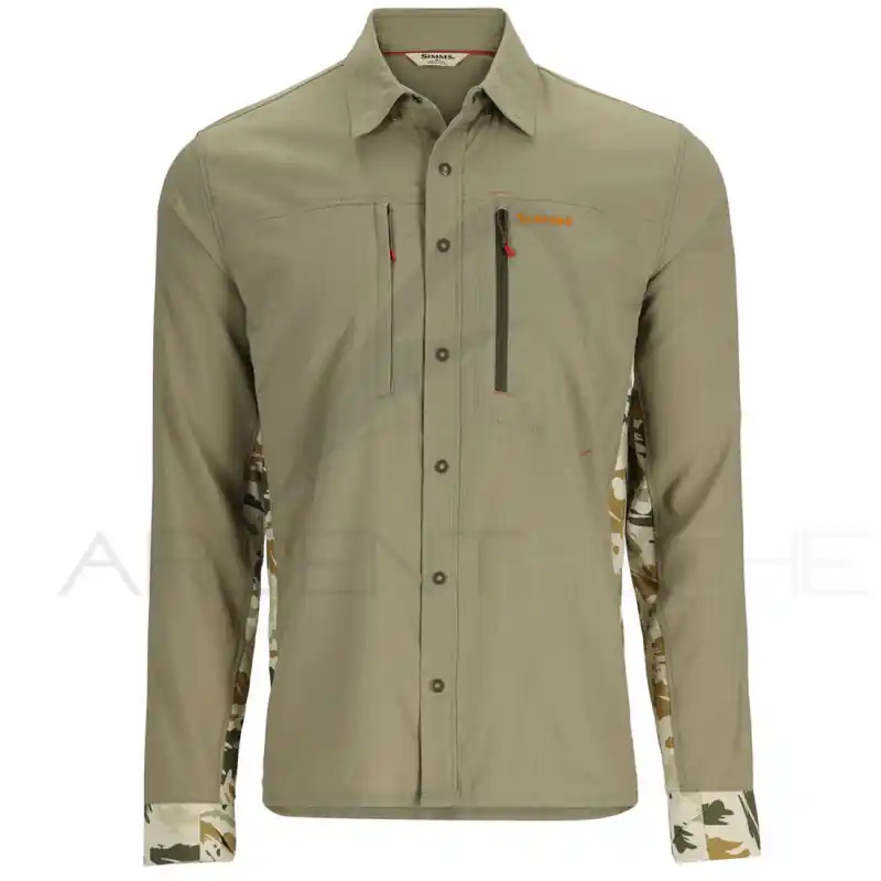 Prix Réduit Chemise SIMMS Intruder Bicomp Stone Ghost Camo Stone