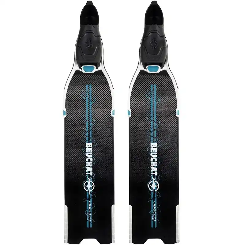 Bon Marché Palmes chasse sous marine Beuchat Libeccio Elite – Carbone Noir/Bleu