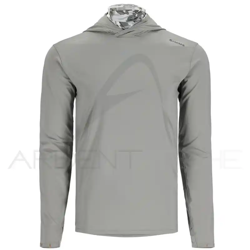 Tee shirt à capuche SIMMS Solarflex guide hoody Cinder regiment camo Expédition Rapide