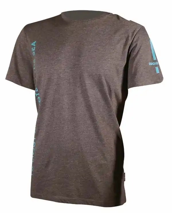 Acheter En Ligne Tee shirt Beuchat – Gris Titanium / Bleu Atoll