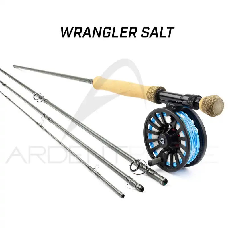 Certifié Pack Canne à mouche REDINGTON WRANGLER Salt 9‘ soie 8