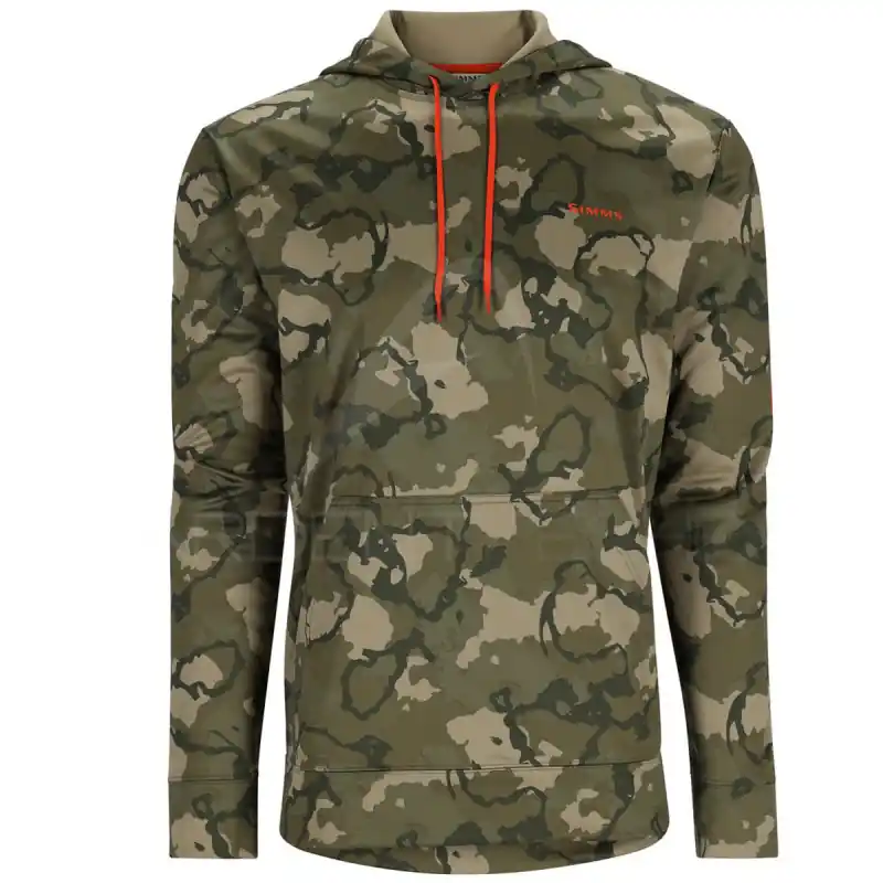 Sweat SIMMS Challenger Hoody Regiment Camo Olive Drab Bon Marché