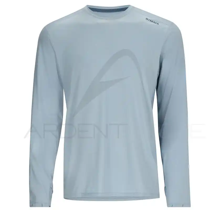 Tee shirt SIMMS Solarflex Crew Steel Blue Heather Retour Gratuit