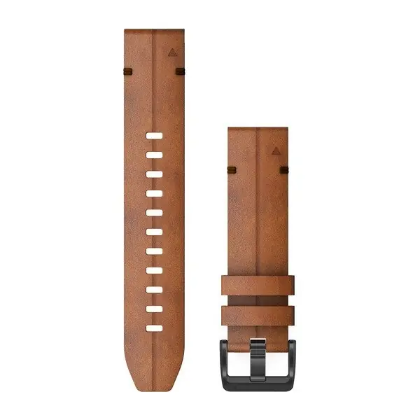 Bracelet Garmin Quickfit Cuir 22mm – Marron Expédié Aujourd&rsquo;hui